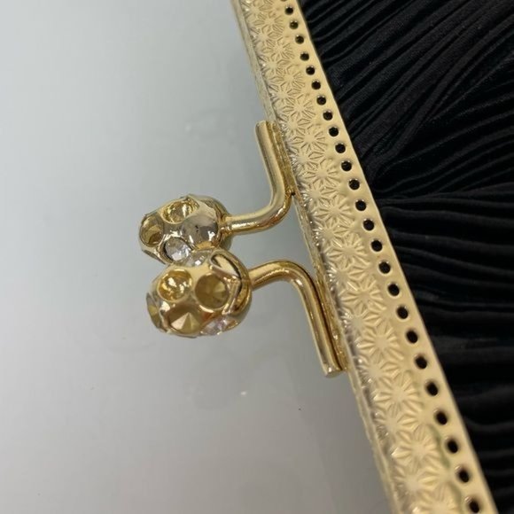 Nicole Lee Collection Clasp Closure Black Evening Purse - Picture 5 of 11